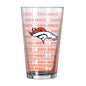 Denver Broncos 16oz Chant Fade Pint Glass