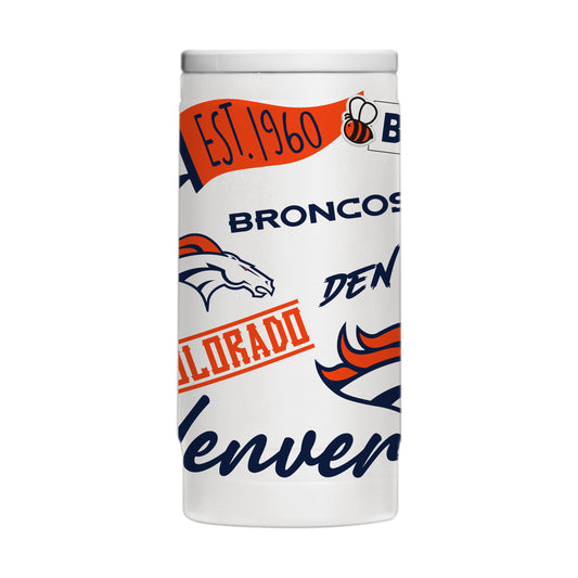 Denver Broncos 12oz Native Powdercoat SlimCan Coolie