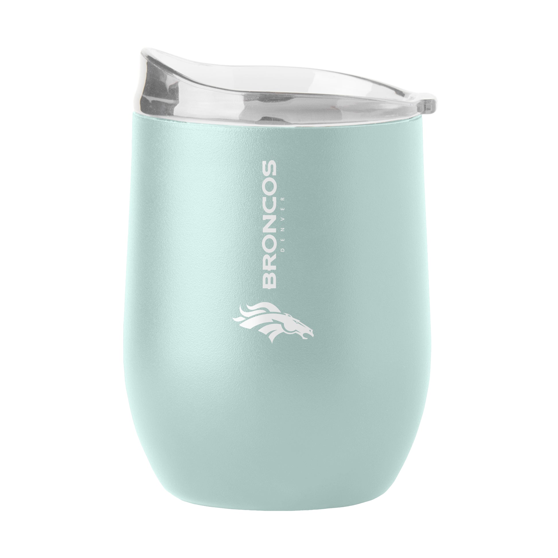 Denver Broncos 16oz Vertical Powder Coat Curved Beverage