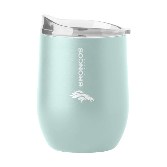 Denver Broncos 16oz Vertical Powder Coat Curved Beverage