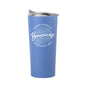 Denver Broncos 20oz Retro Script Arctic Powder Coat Tumbler