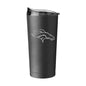 Denver Broncos 20oz Etch Black Powder Coat Tumbler