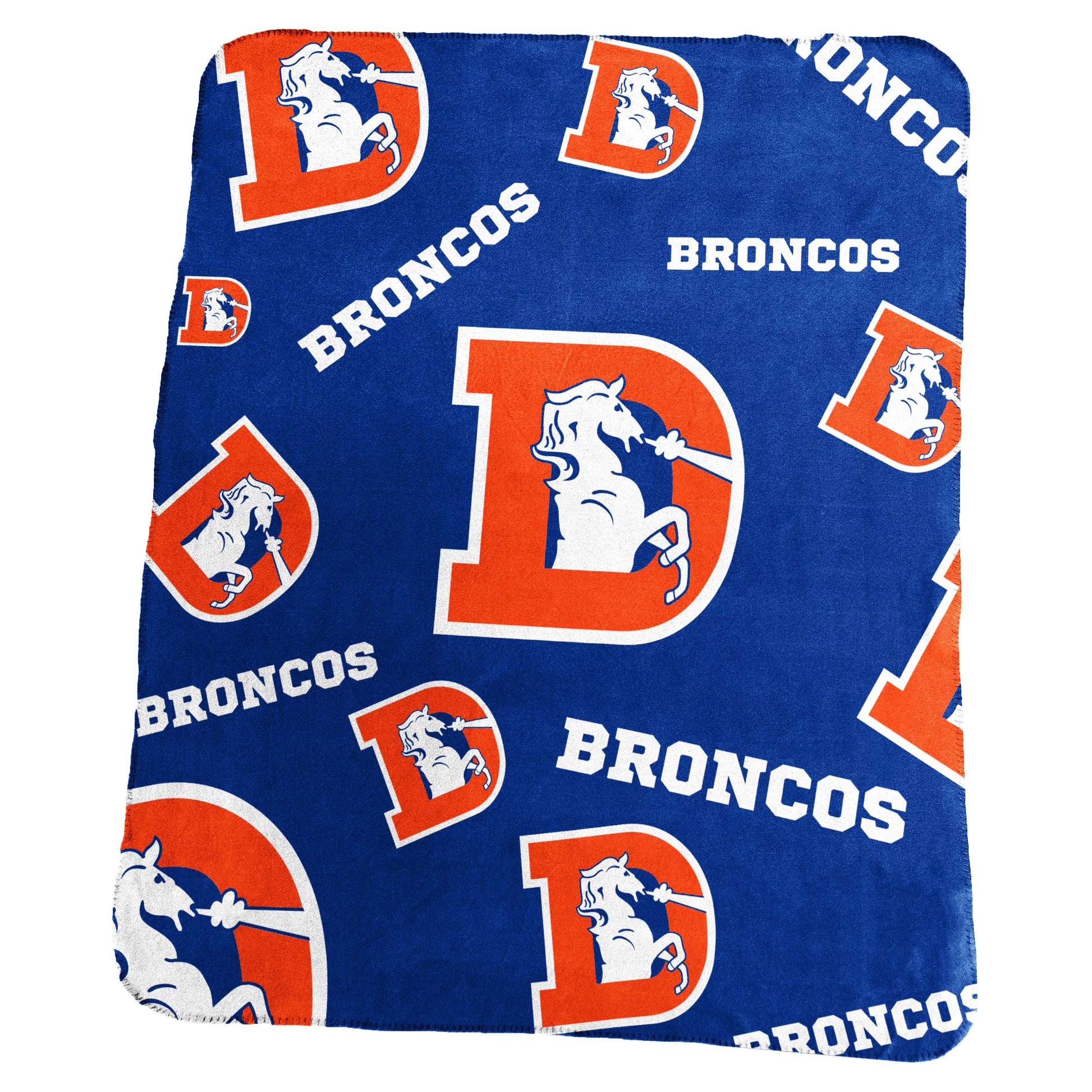 Denver Broncos Vintage Classic Fleece Throw
