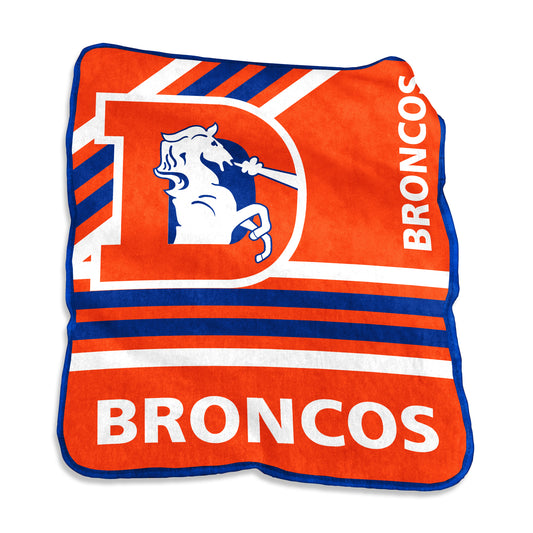 Denver Broncos Raschel Throw