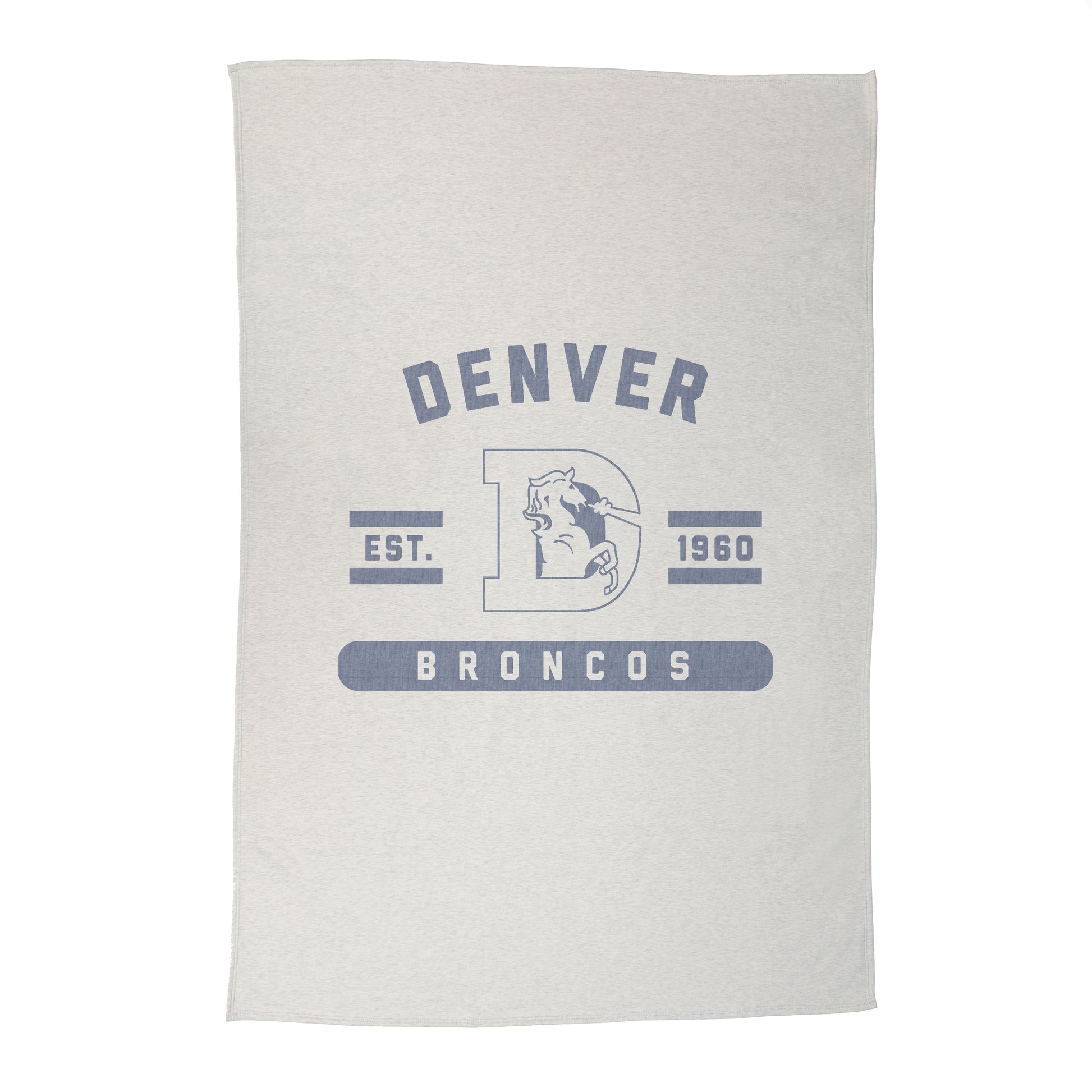 Vintage Denver Broncos Sublimated Sweatshirt Blanket