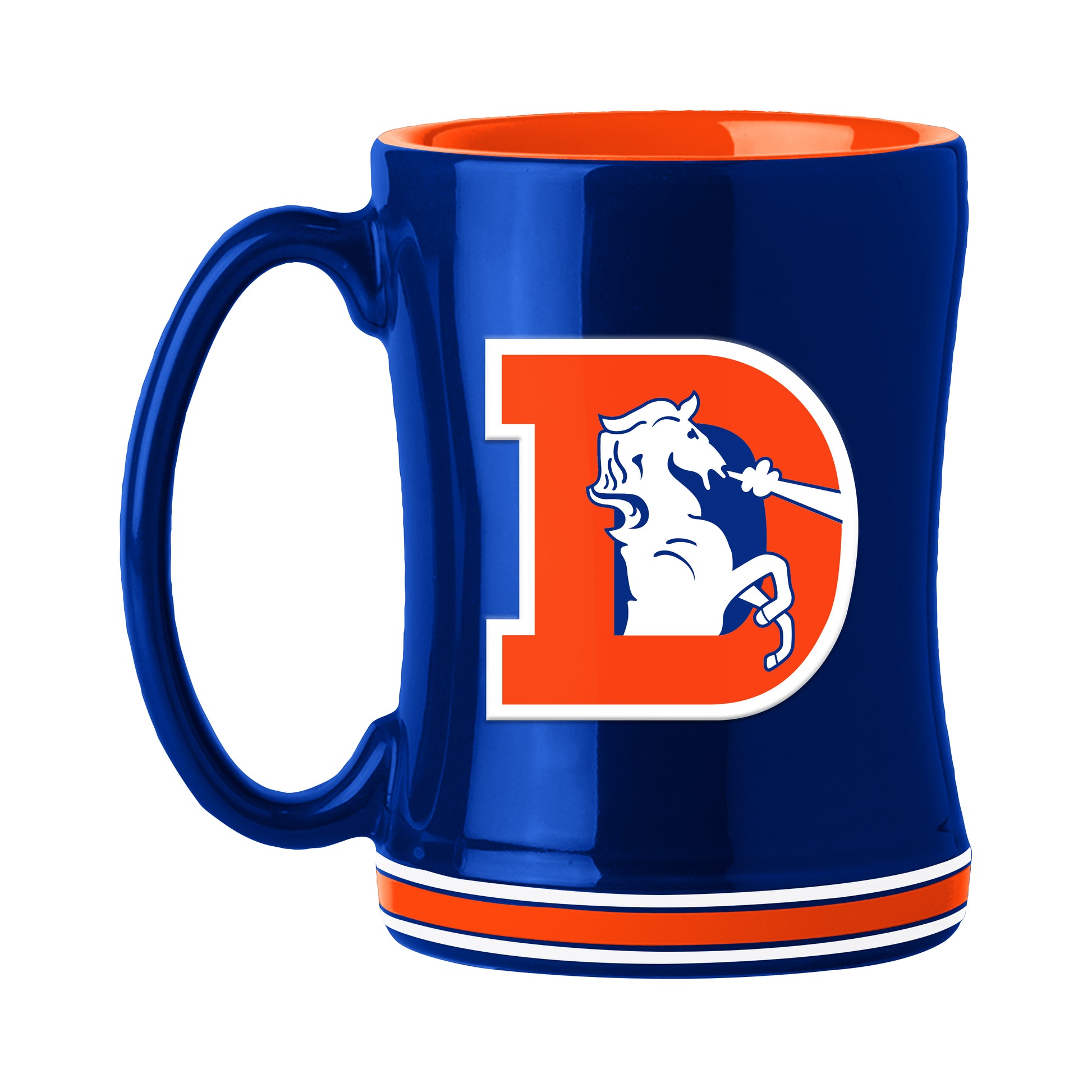 Denver Broncos Vintage 14oz Relief Mug