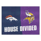 NFL House Divided Mat - Broncos / Vikings