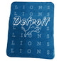 Detroit Lions Classic Repeating Team Name Fleece Throw