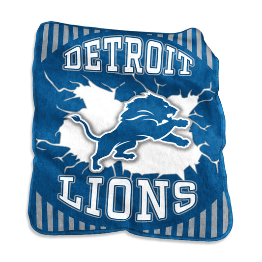 Detroit Lions Lightning Raschel Throw