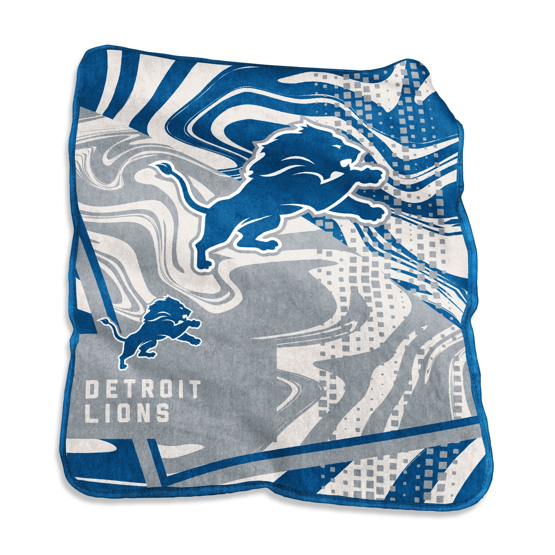 Detroit Lions Swirl Raschel Throw