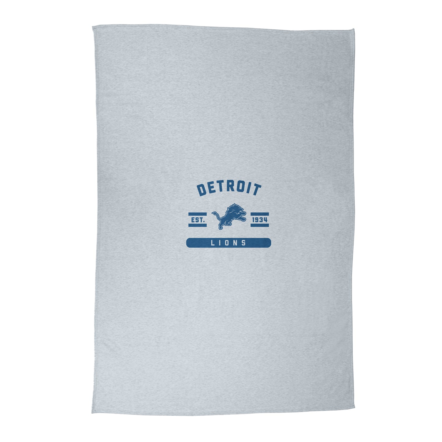 Detroit Lions Athletic Gray Sublimated Sweatshirt Blanket
