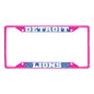 NFL - Detroit Lions-Pink License Plate Frame