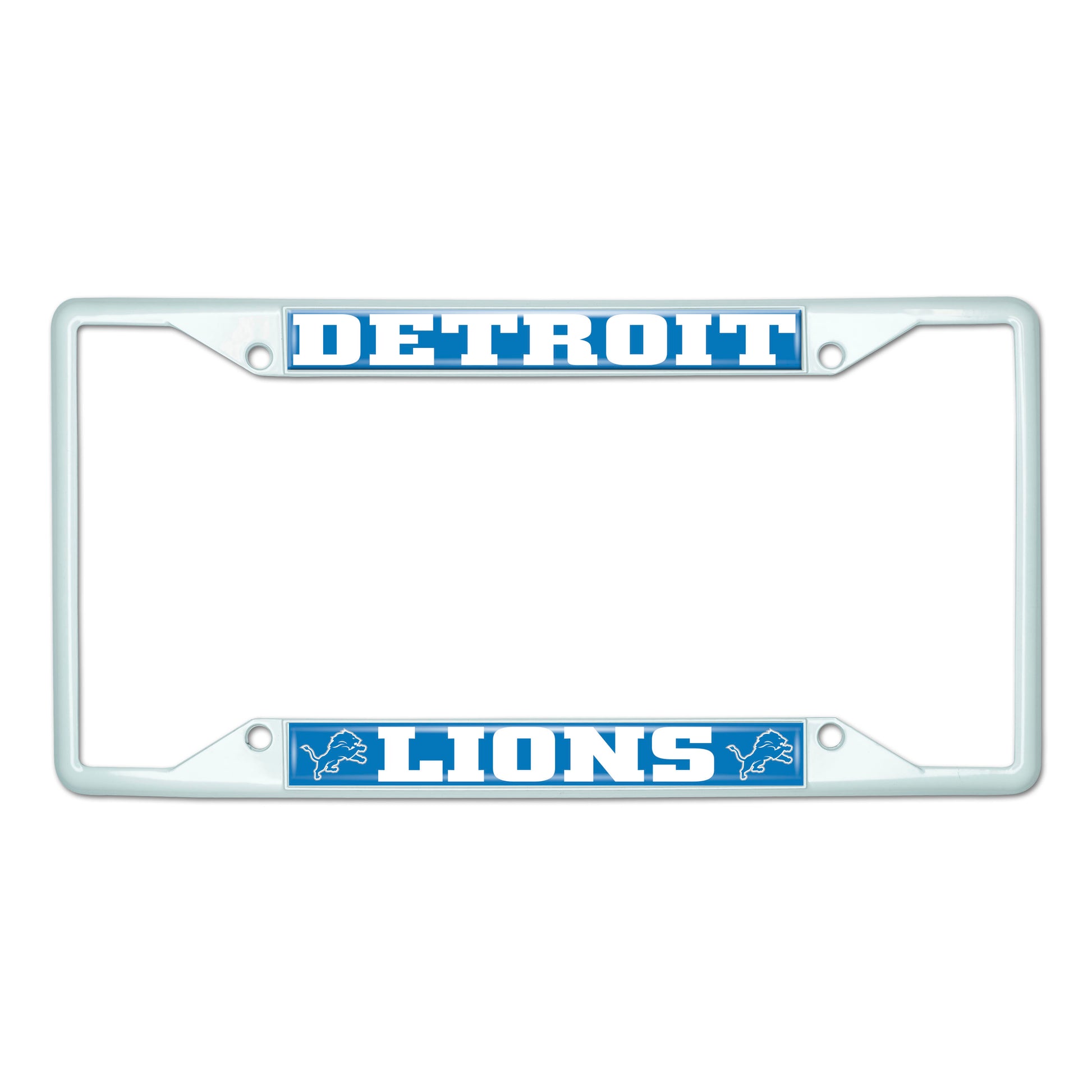 NFL - Detroit Lions-White License Plate Frame