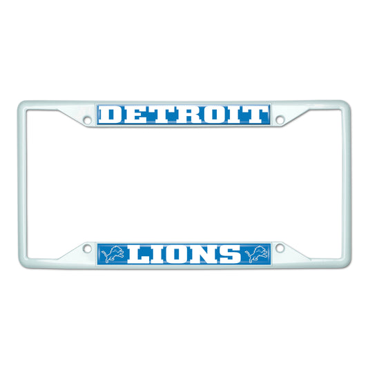 NFL - Detroit Lions-White License Plate Frame