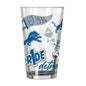 Detroit Lions 16oz Native Pint Glass