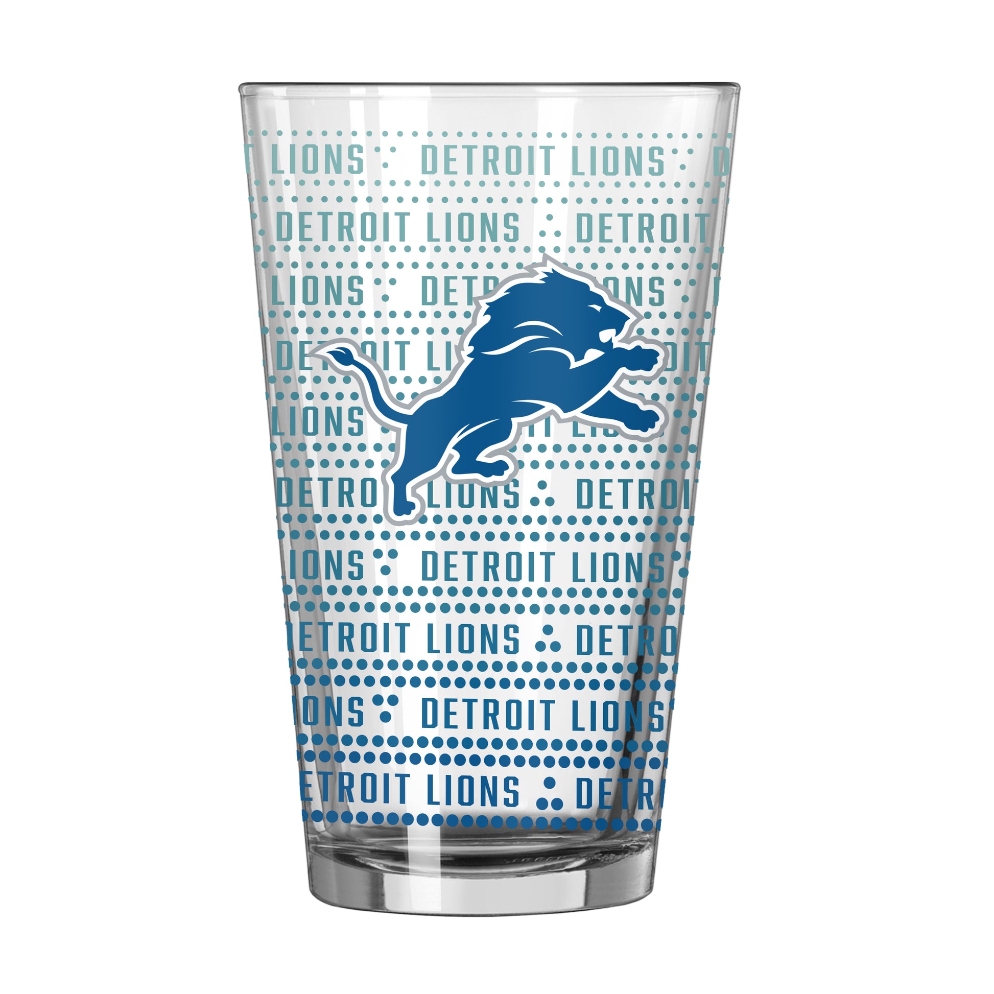 Detroit Lions 16oz Chant Fade Pint Glass