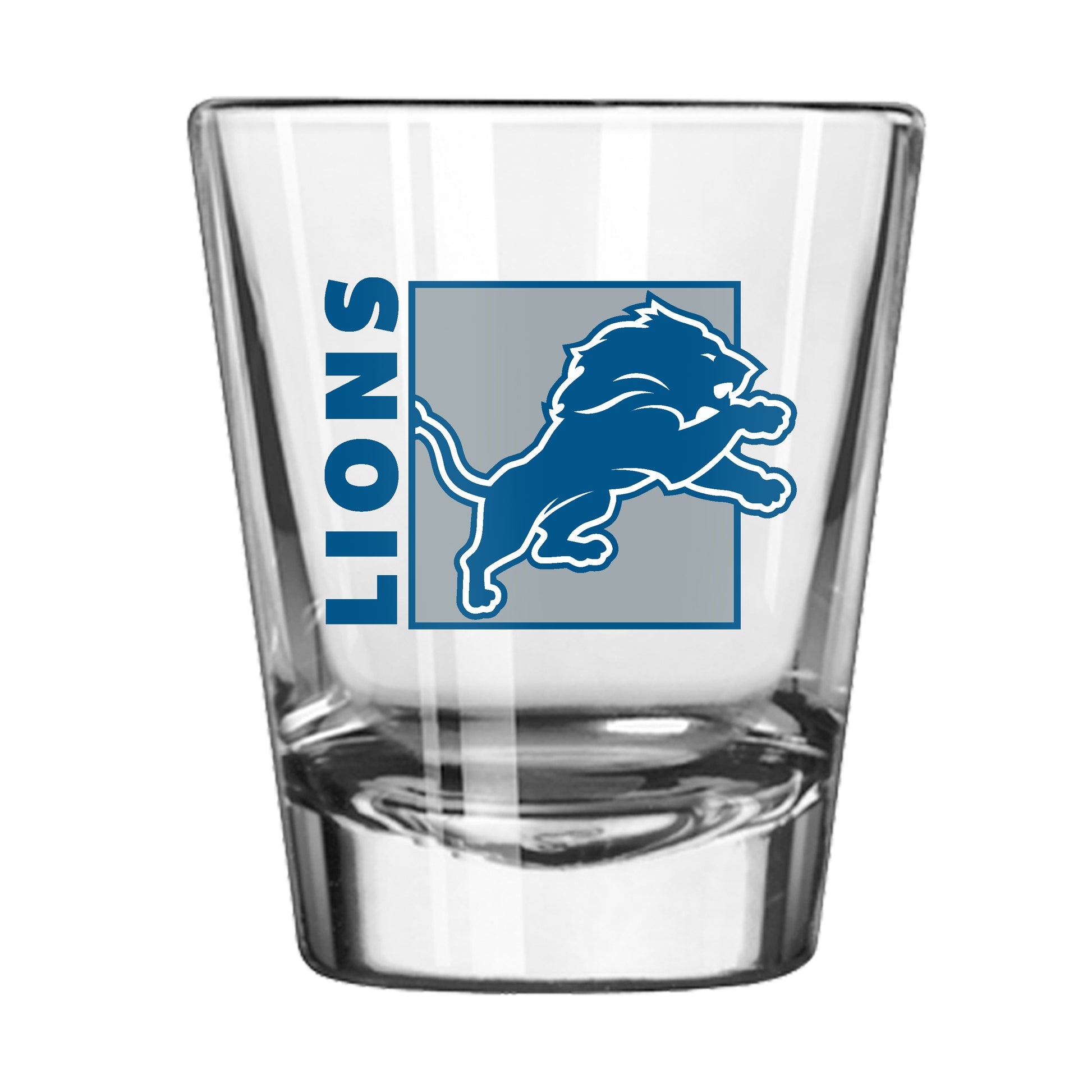 Detroit Lions 2oz Block Shot Glass