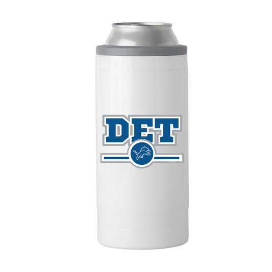 Detroit Lions Letterman 12 oz Slim Can Coolie
