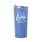 Detroit Lions 20oz Retro Script Arctic Powder Coat Tumbler
