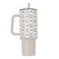 Detroit Lions 40oz Neutral Checker Powder Coat Tumbler