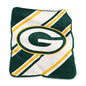 Green Bay Packers Raschel Stripe Throw