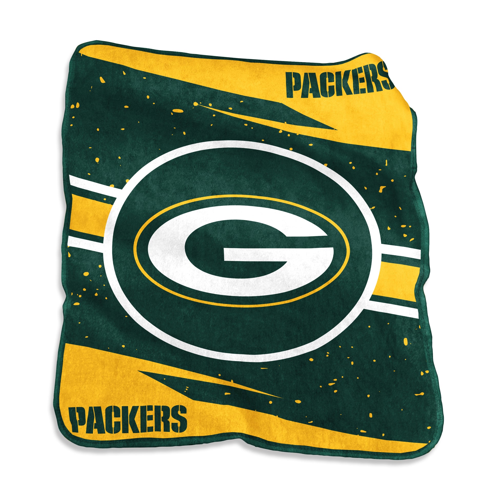 Green Bay Packers 60x80 Circle Raschel Blanket