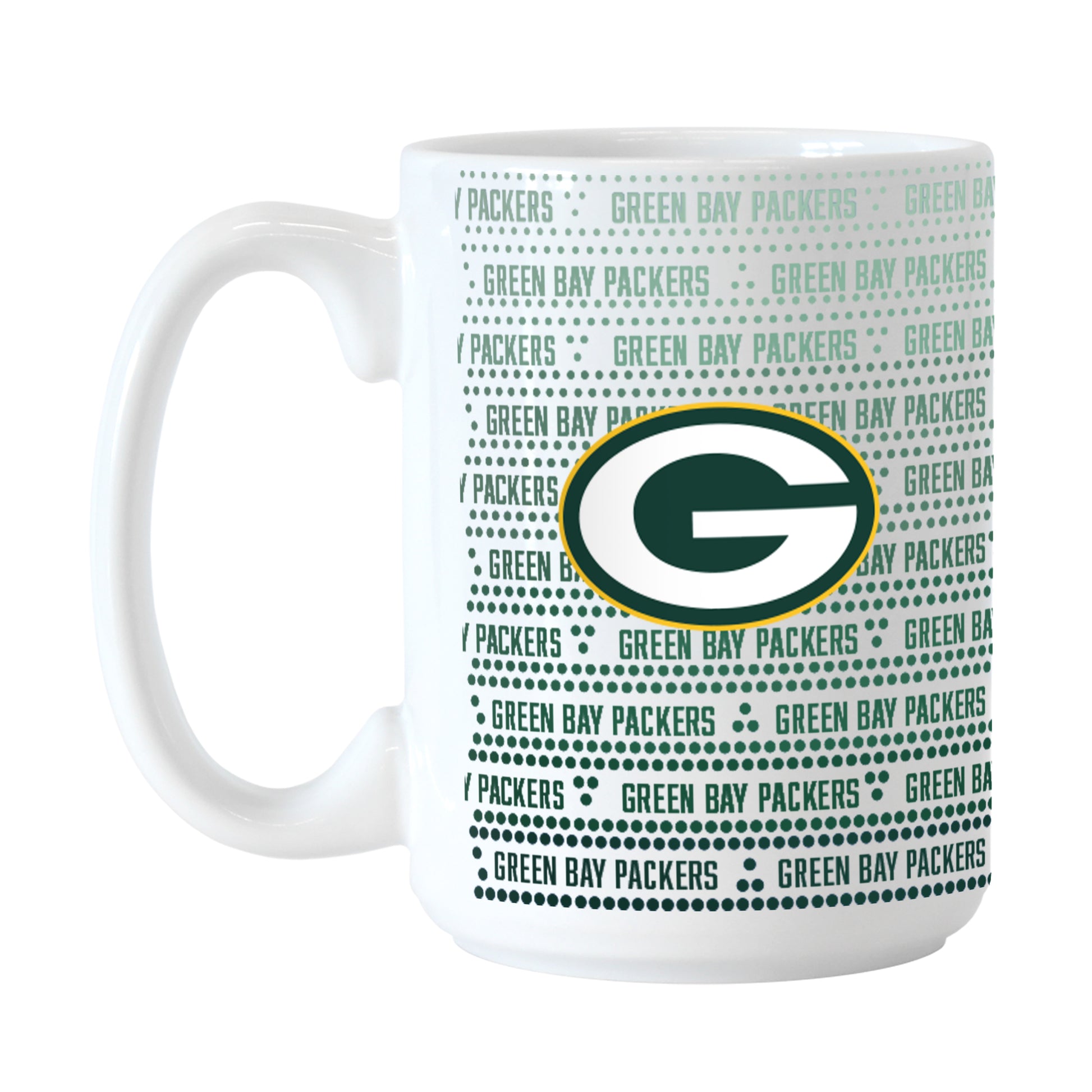 Green Bay Packers 15oz Chant Fade Sublimated Mug