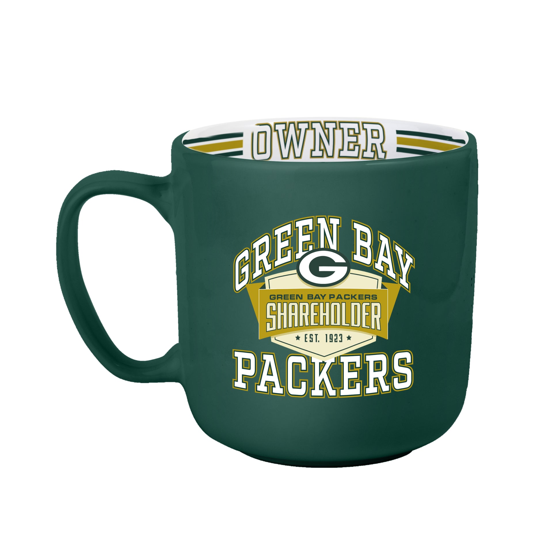 Green Bay Packers Shareholders 15oz Stripe Mug