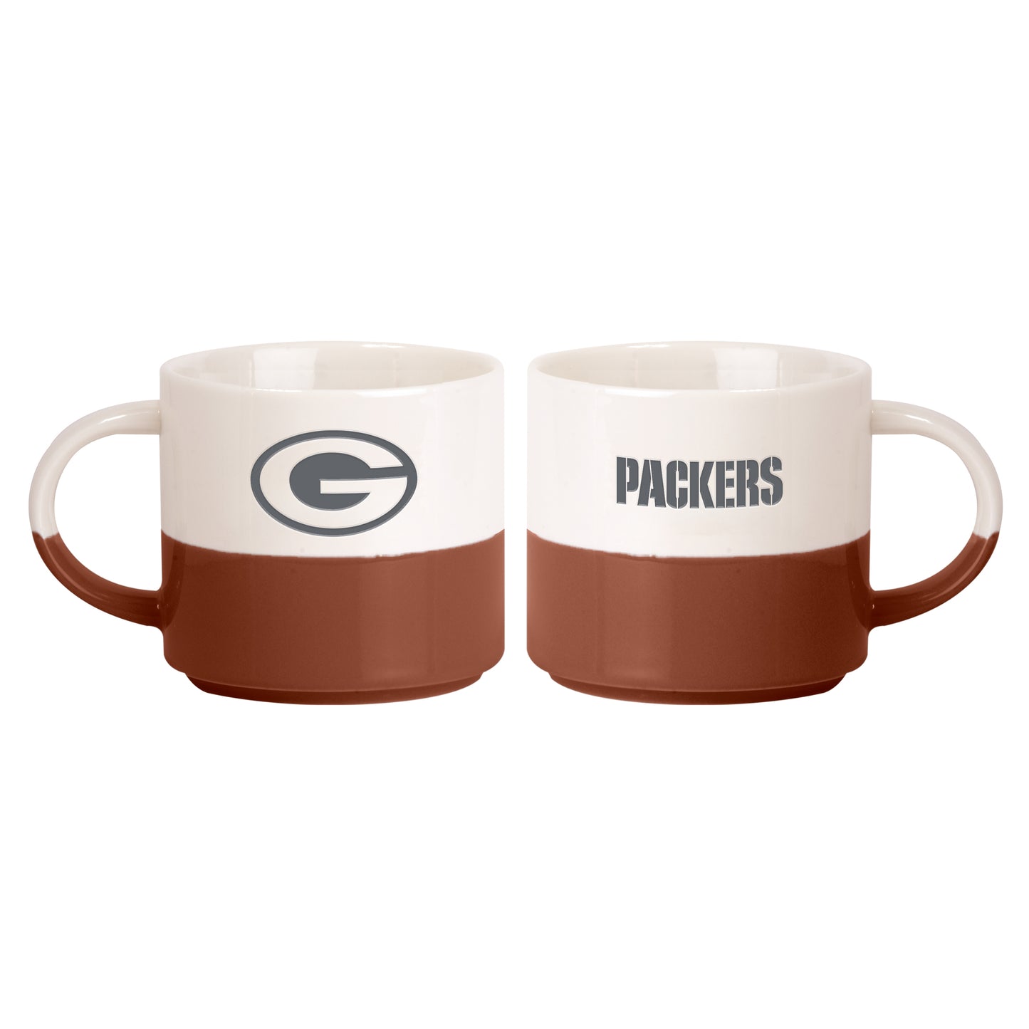 Green Bay Packers 15oz Walmart Holiday Stackable Mug Set