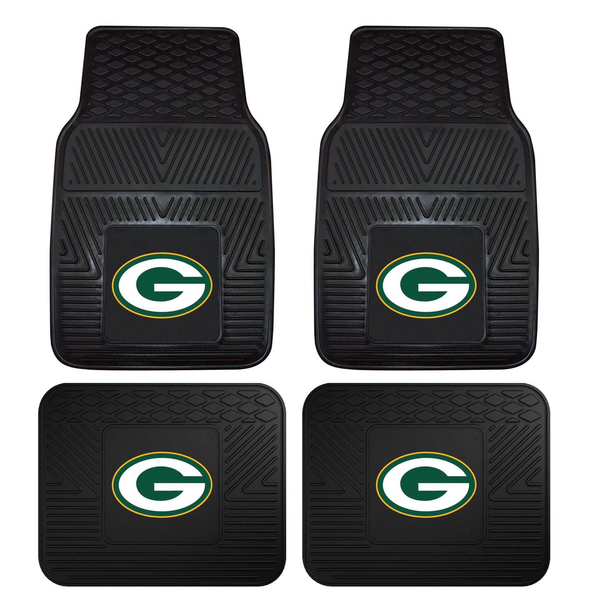 NFL - Green Bay Packers 4-pc Vinyl Car Mat Set