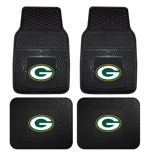 NFL - Green Bay Packers 4-pc Vinyl Car Mat Set