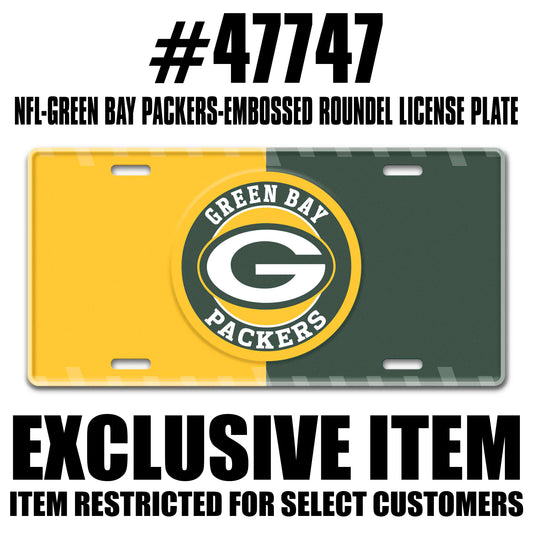 NFL - Green Bay Packers Embossed Roundel License Plate