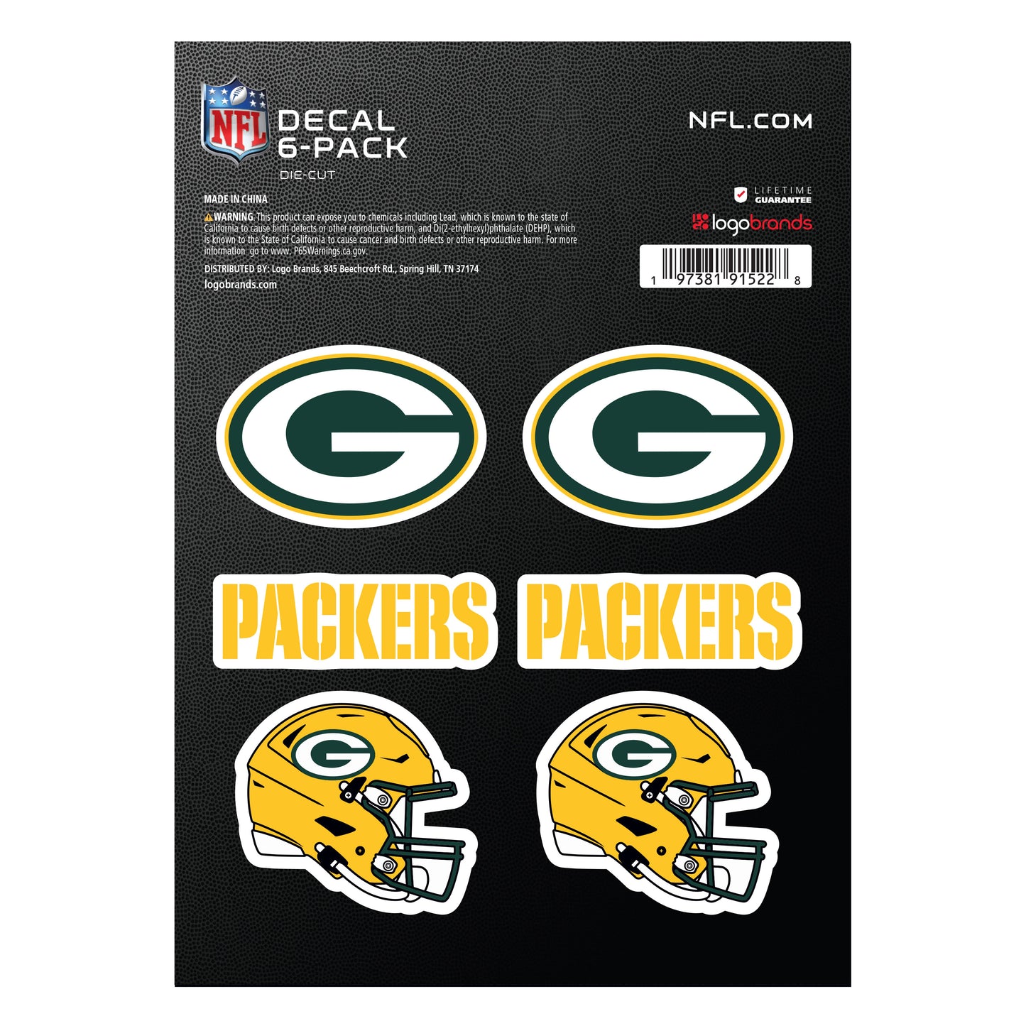 NFL - Green Bay Packers DECAL6