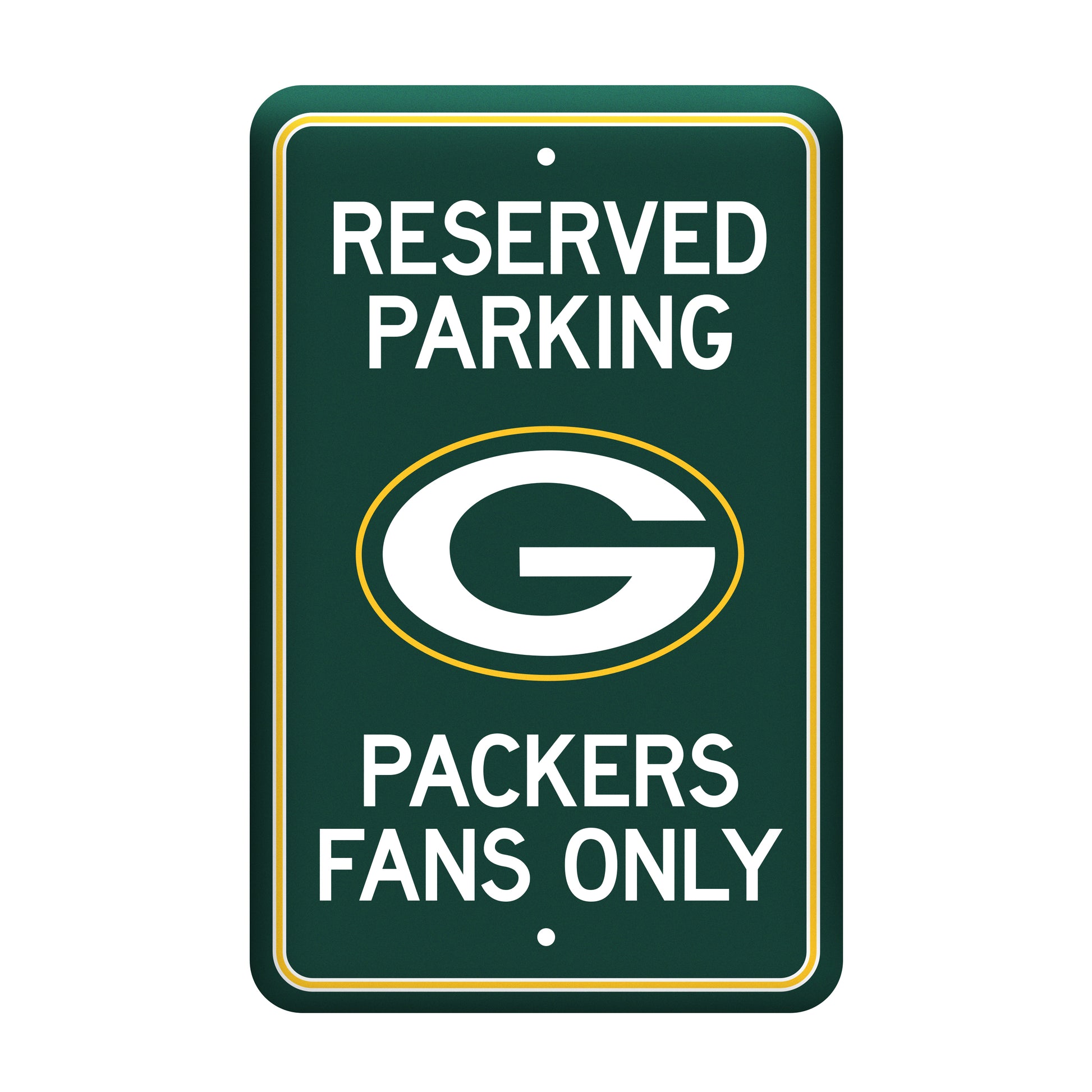 Green Bay Packers Metal Parking Sign 18x12