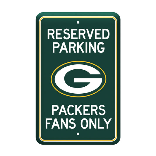 Green Bay Packers Metal Parking Sign 18x12