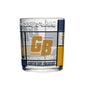 Green Bay Packers 12oz Quilted Stained Rocks Glass