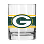 Green Bay Packers 14oz Stripe Rocks Glass