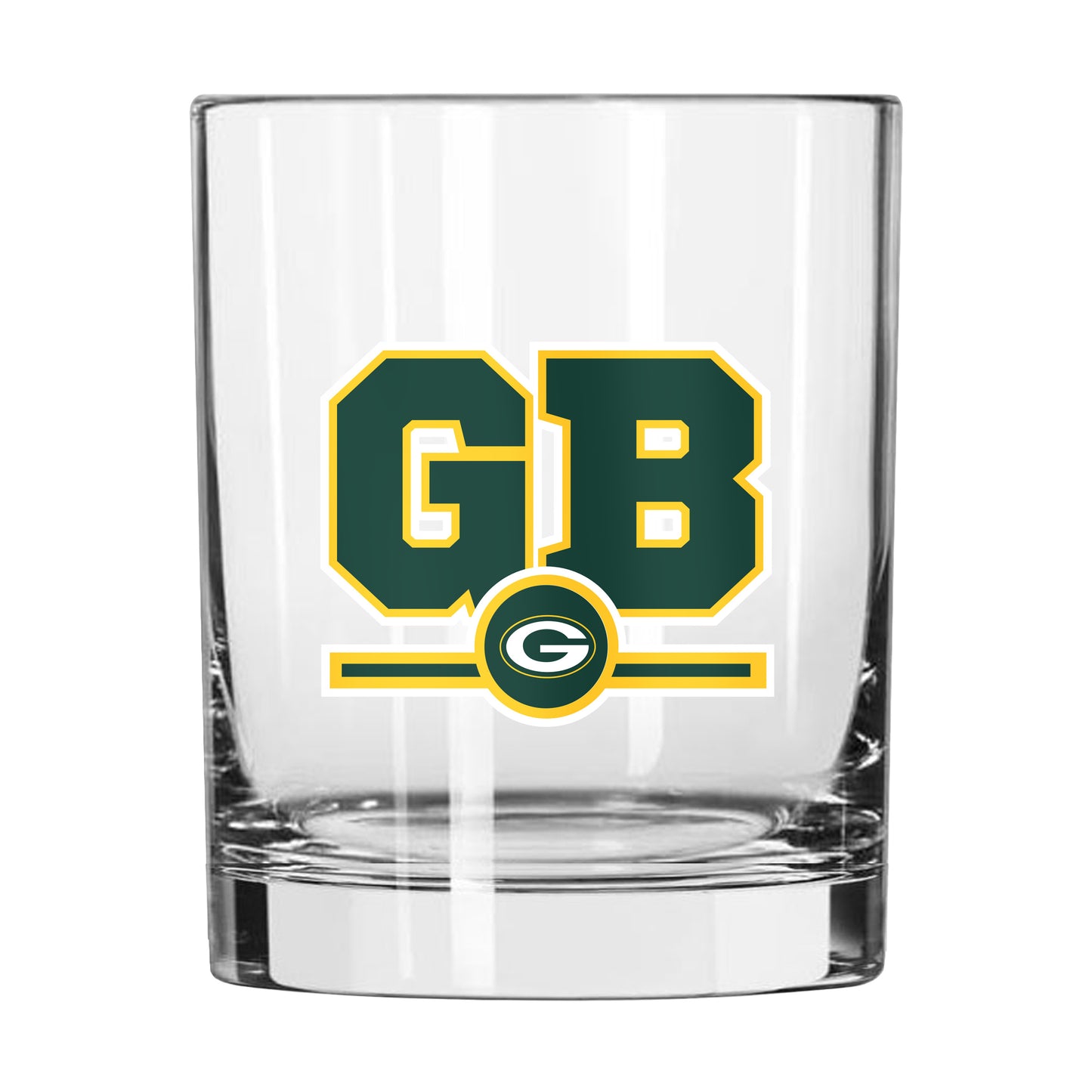 Green Bay Packers 14oz Letterman Rock Glass