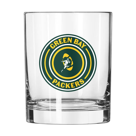 Green Bay Packers Throwback 14oz Rocks Glass