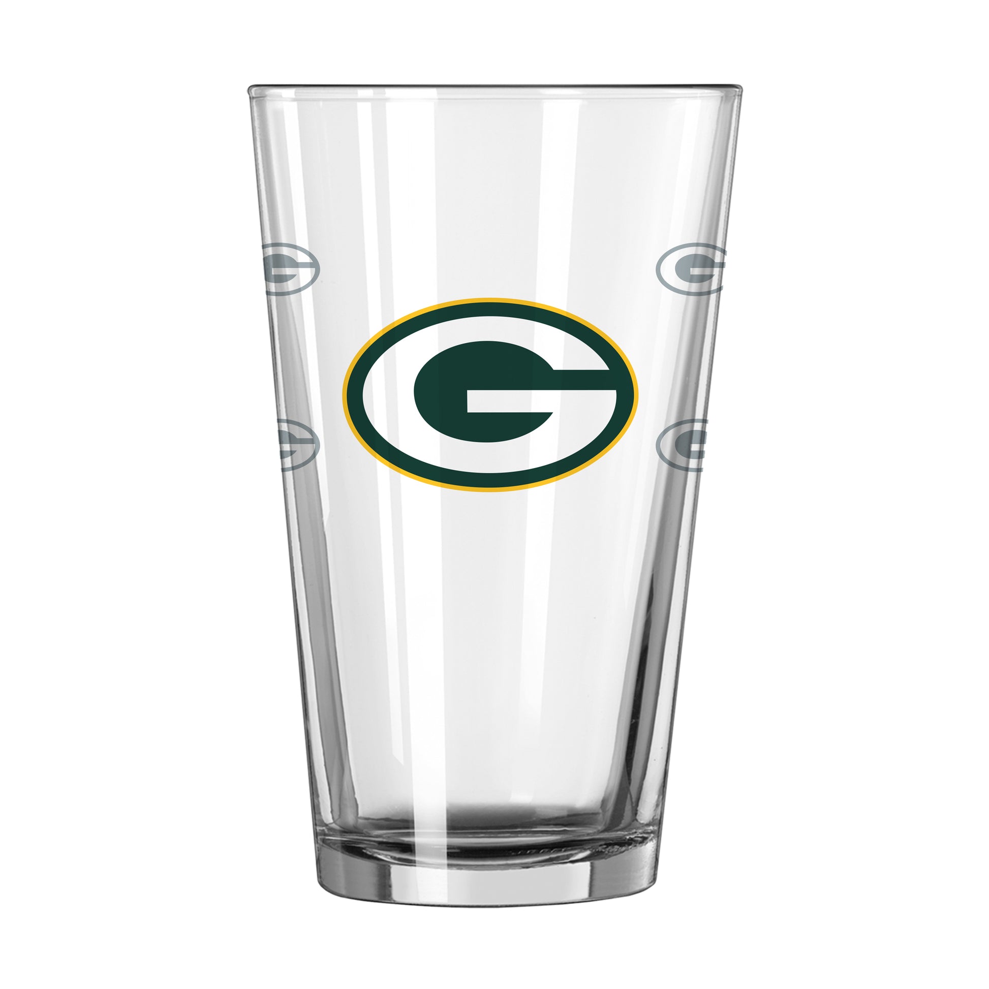 Green Bay Packers 16oz Satin Etch Pint Glass