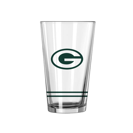 Green Bay Packers 16oz Flipside White Pint Glass