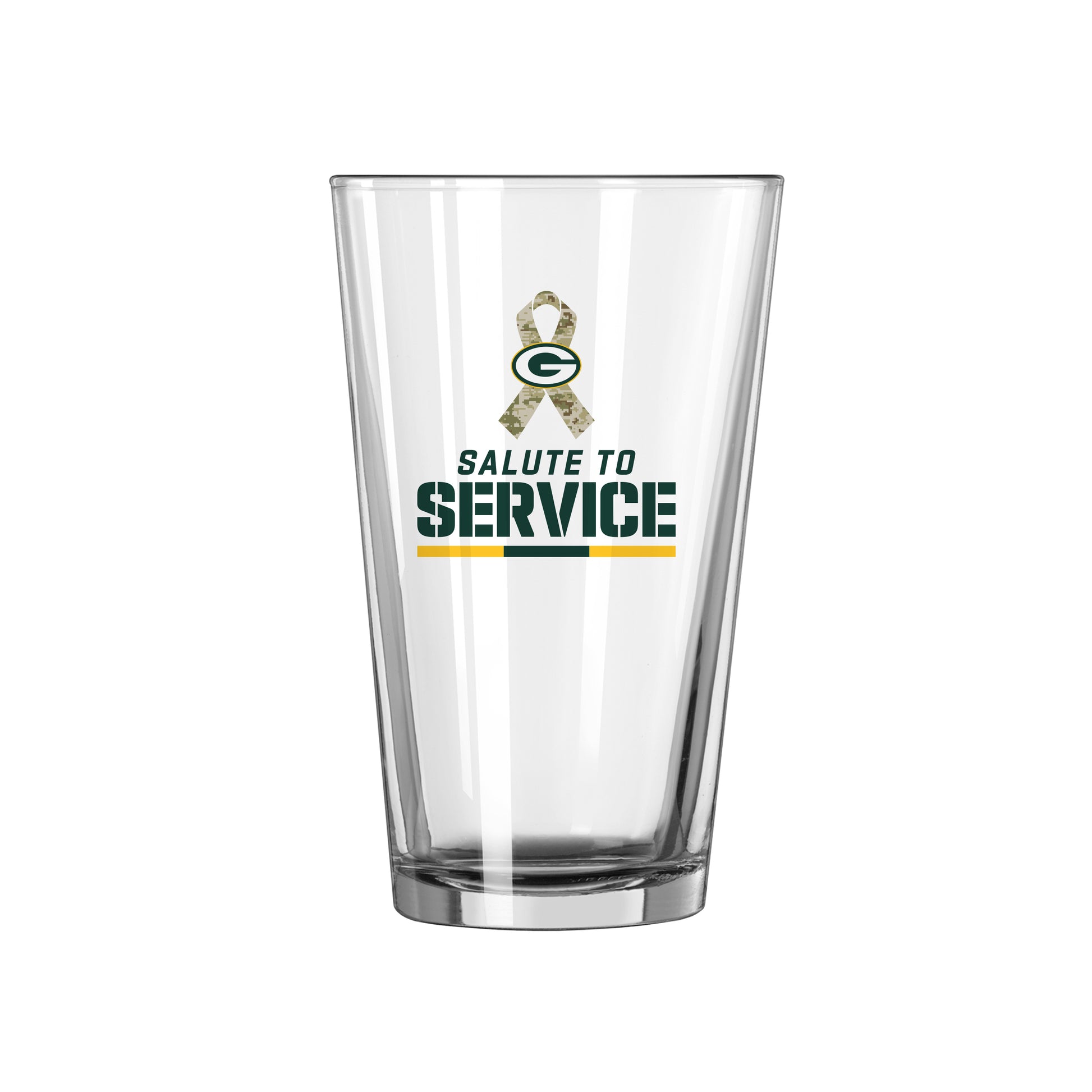 Green Bay Packers 16oz Salute to Service Pint Glass