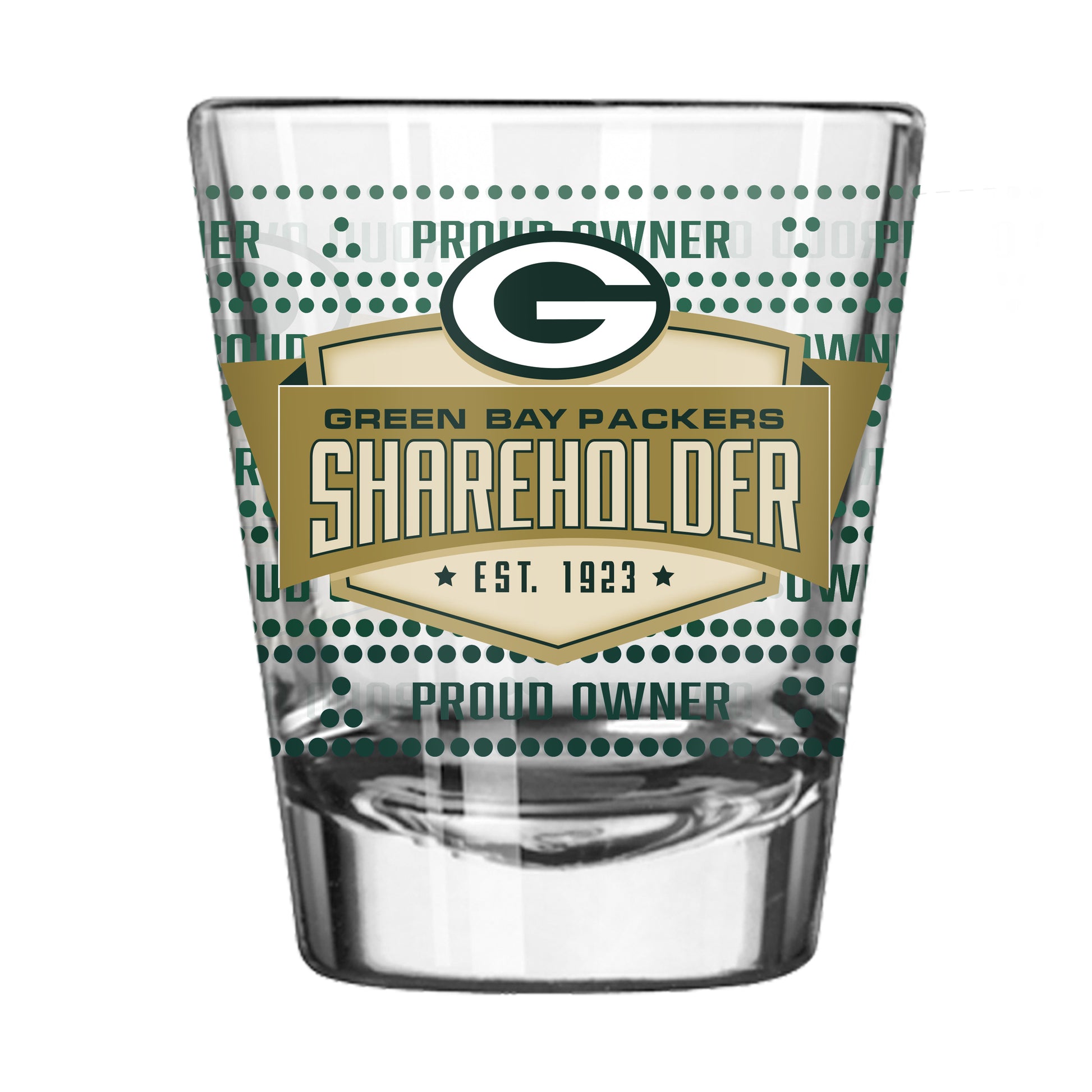 Green Bay Packers 2oz Proud Owner Shot Glass