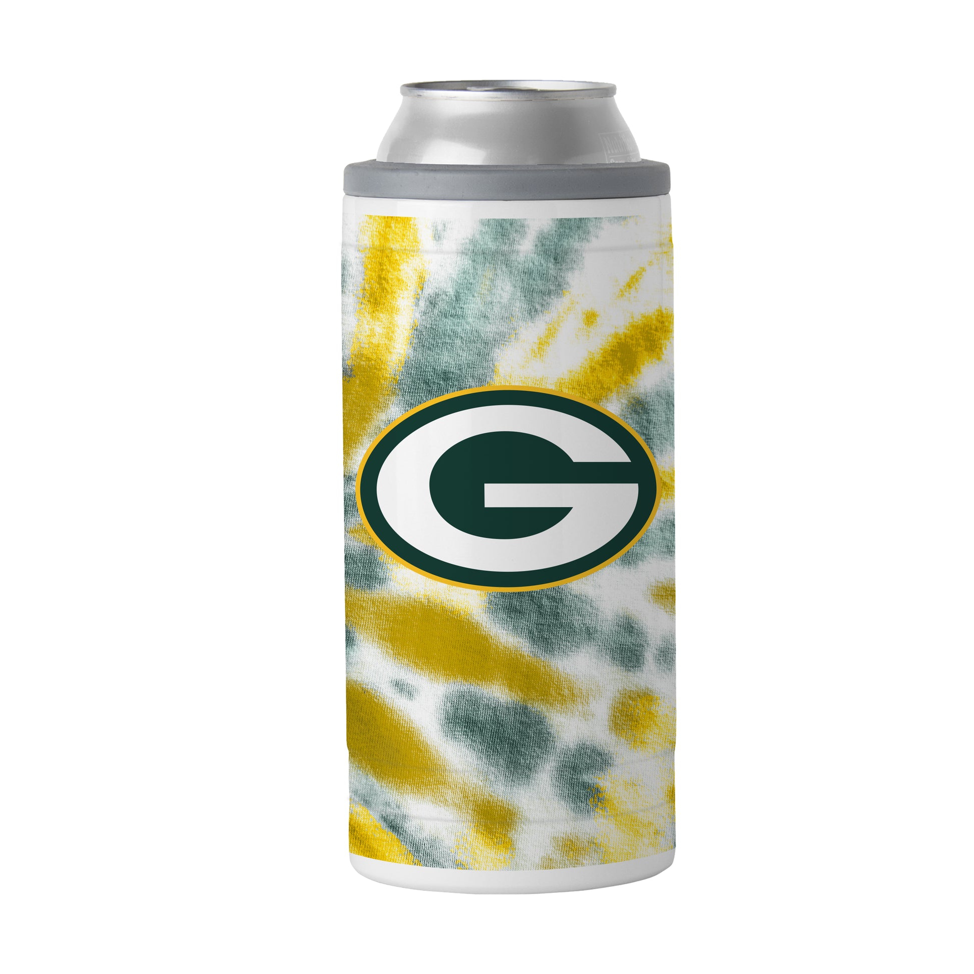 Green Bay Packers 12oz Tie Dye Slim Can Coolie