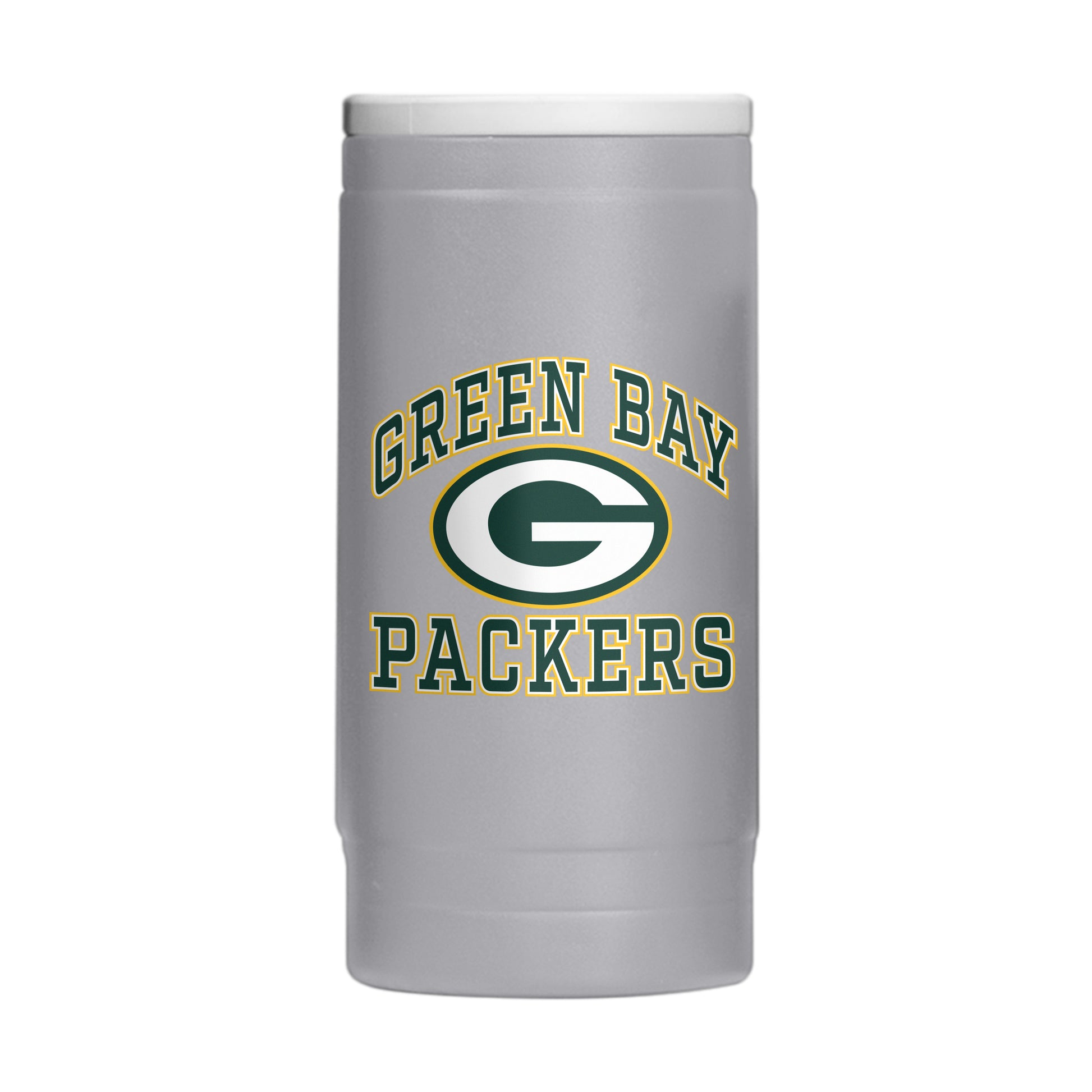 Green Bay Packers 12oz Athletic Powdercoat SlimCan Coolie