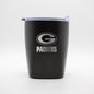 Green Bay Packers 10oz Etch Black Powder Coat Rocks Tumbler