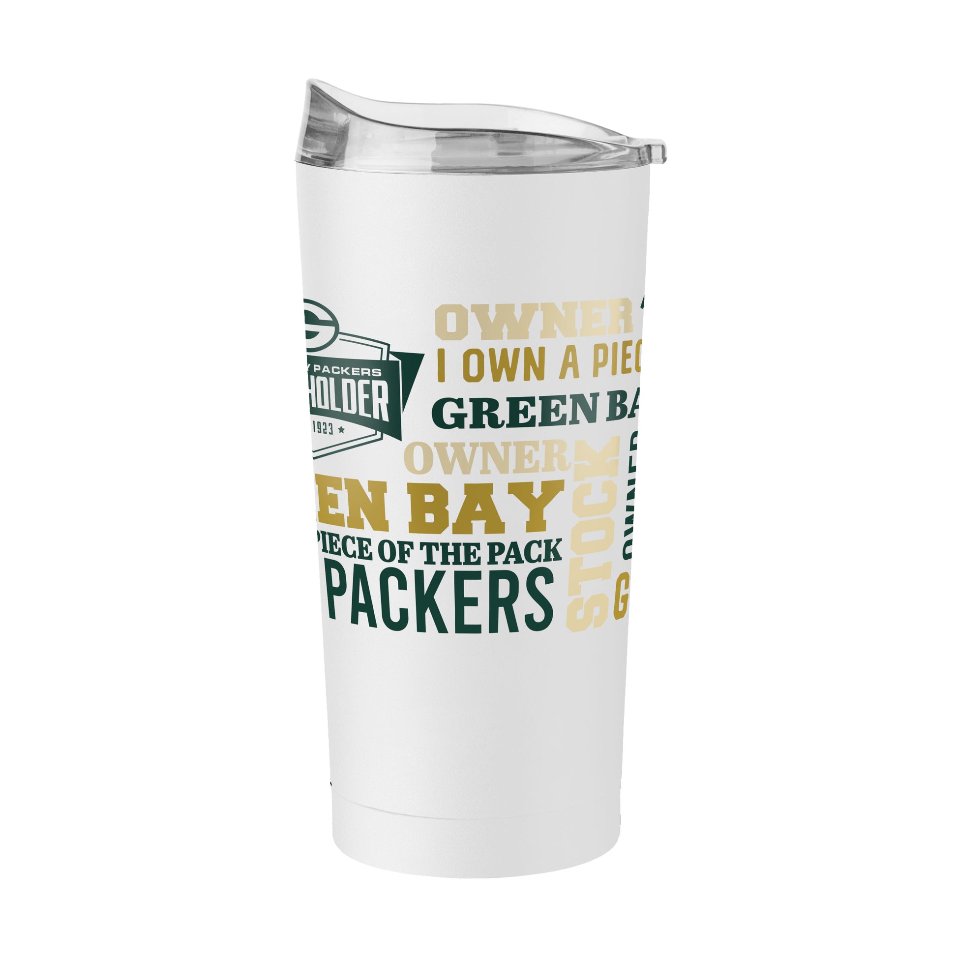 Green Bay Packers 20oz Shareholder Spirit Powder Coat Tumbler