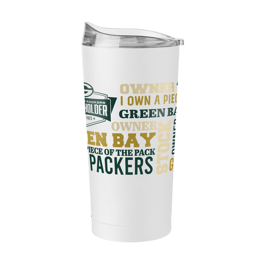 Green Bay Packers 20oz Shareholder Spirit Powder Coat Tumbler