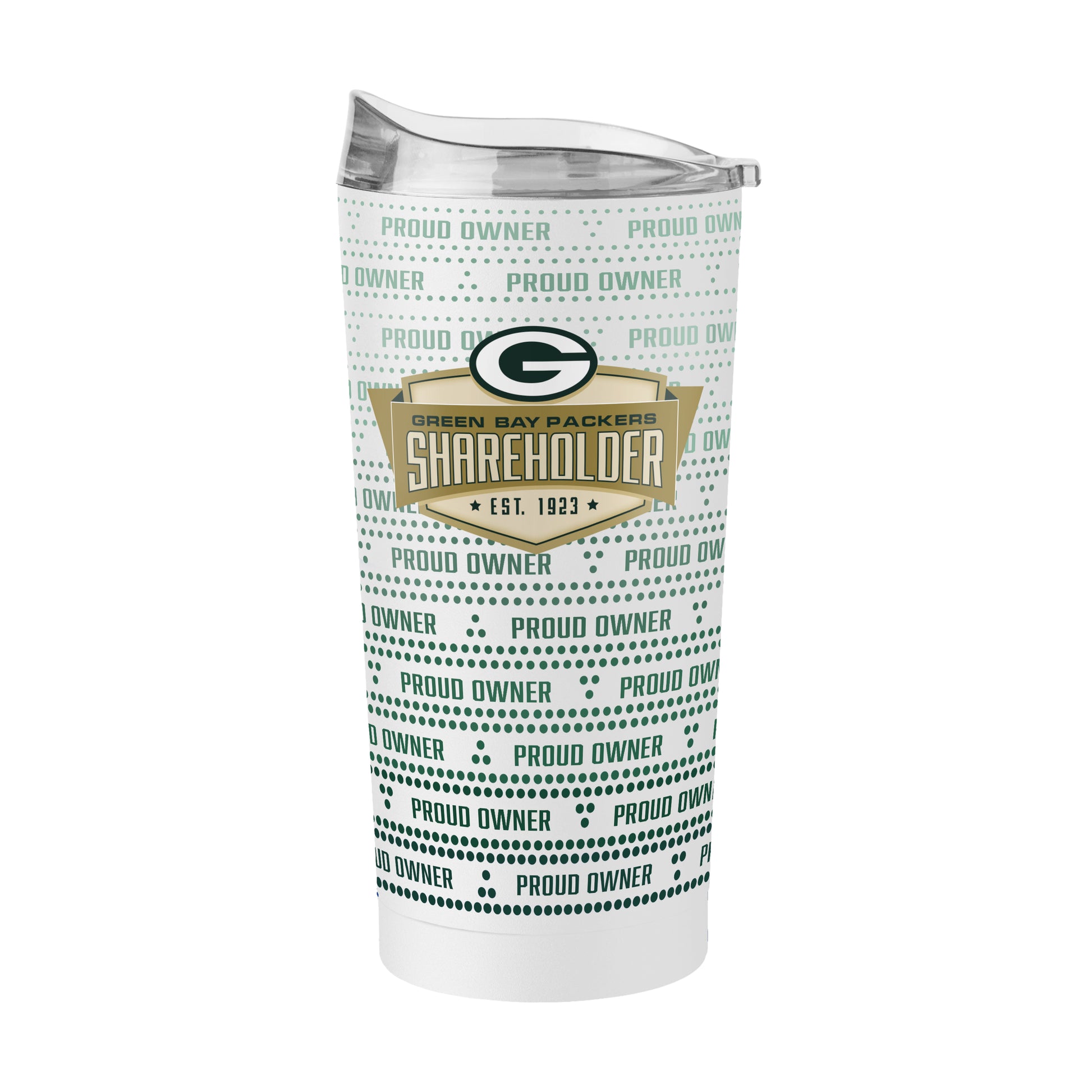 Green Bay Packers 20oz Proud Owner Powder Coat Tumbler