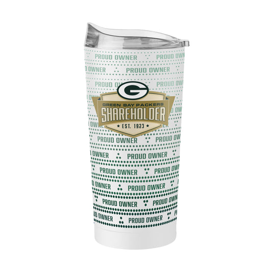 Green Bay Packers 20oz Proud Owner Powder Coat Tumbler
